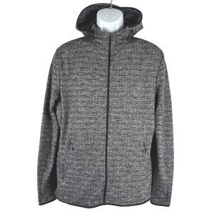 Lululemon Surge Warm Full Zip Hoodie Mens Medium Heathered Black Gray CJ-2306